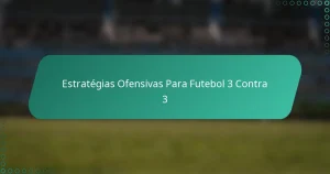 Estratégias Ofensivas Para Futebol 3 Contra 3